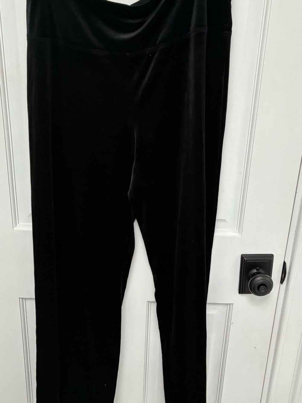 J. Jill Black Velvet Pull-On Wide Leg Pants
